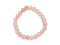 Pulsera Esferas de Cuarzo Rosa - en forma de esfera