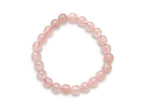 Pulsera Esferas de Cuarzo Rosa - en forma de esfera