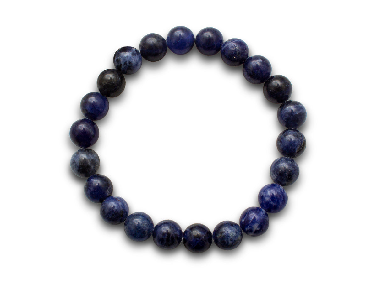 Pulsera Esferas de Sodalita - en forma de esfera