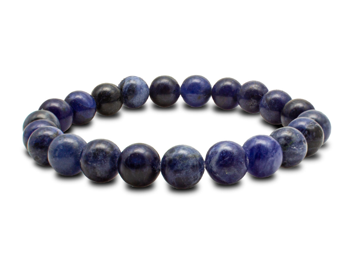 Pulsera Esferas de Sodalita - vista lateral