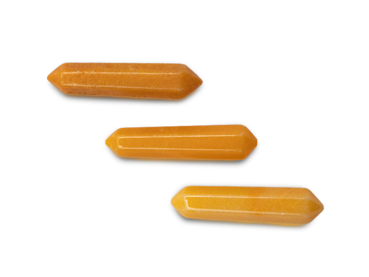 3 Puntas de Calcita Amarilla Mineral Mini - en punta natural