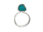 Anillo de Plata .925 con Apatito Rústico - vista lateral