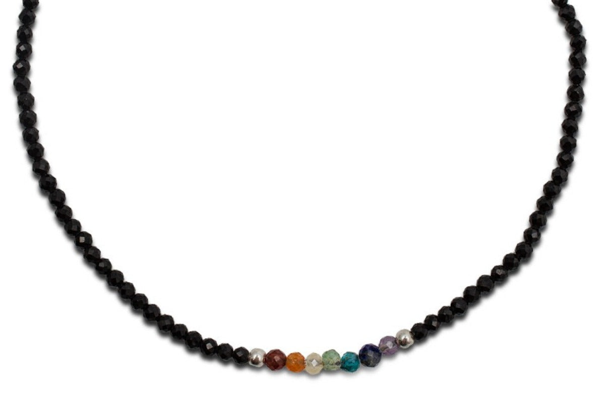 Pulsera Chakras de Espinela - vista lateral