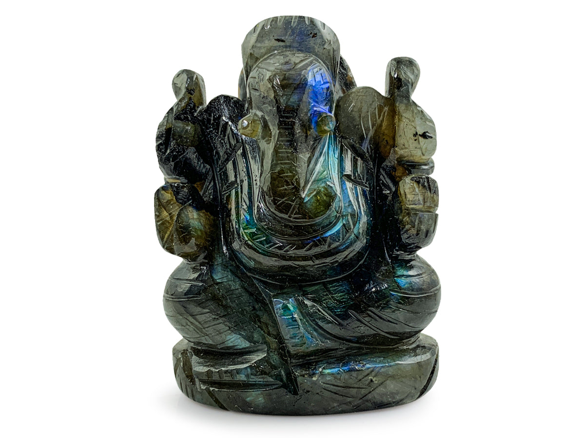 Ganesha de Labradorita - pieza natural | Mineralia