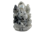 Ganesha de Piedra Luna - tallada en forma de luna