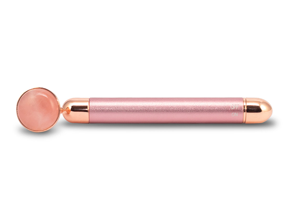 Masajeador Facial de Cuarzo Rosa - pieza natural | Mineralia