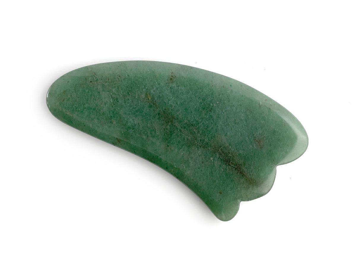 Gua-sha de Venturina Verde - pieza natural | Mineralia