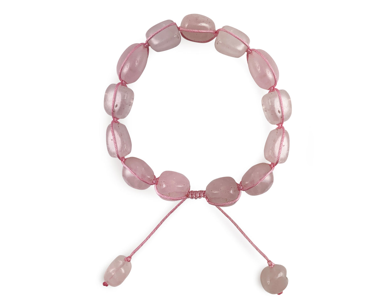 Pulsera DE Cuarzo Rosa Nugget - Vista 1 | MineraliA