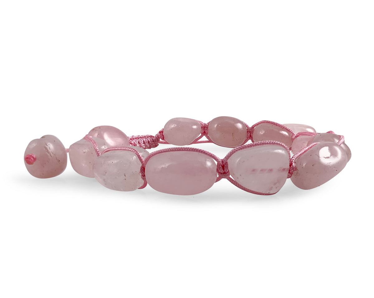 Pulsera DE Cuarzo Rosa Nugget - Vista 3 | MineraliA
