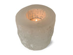 Portavelas Cilíndrico DE Selenita Blanca - Vista 3 | MineraliA