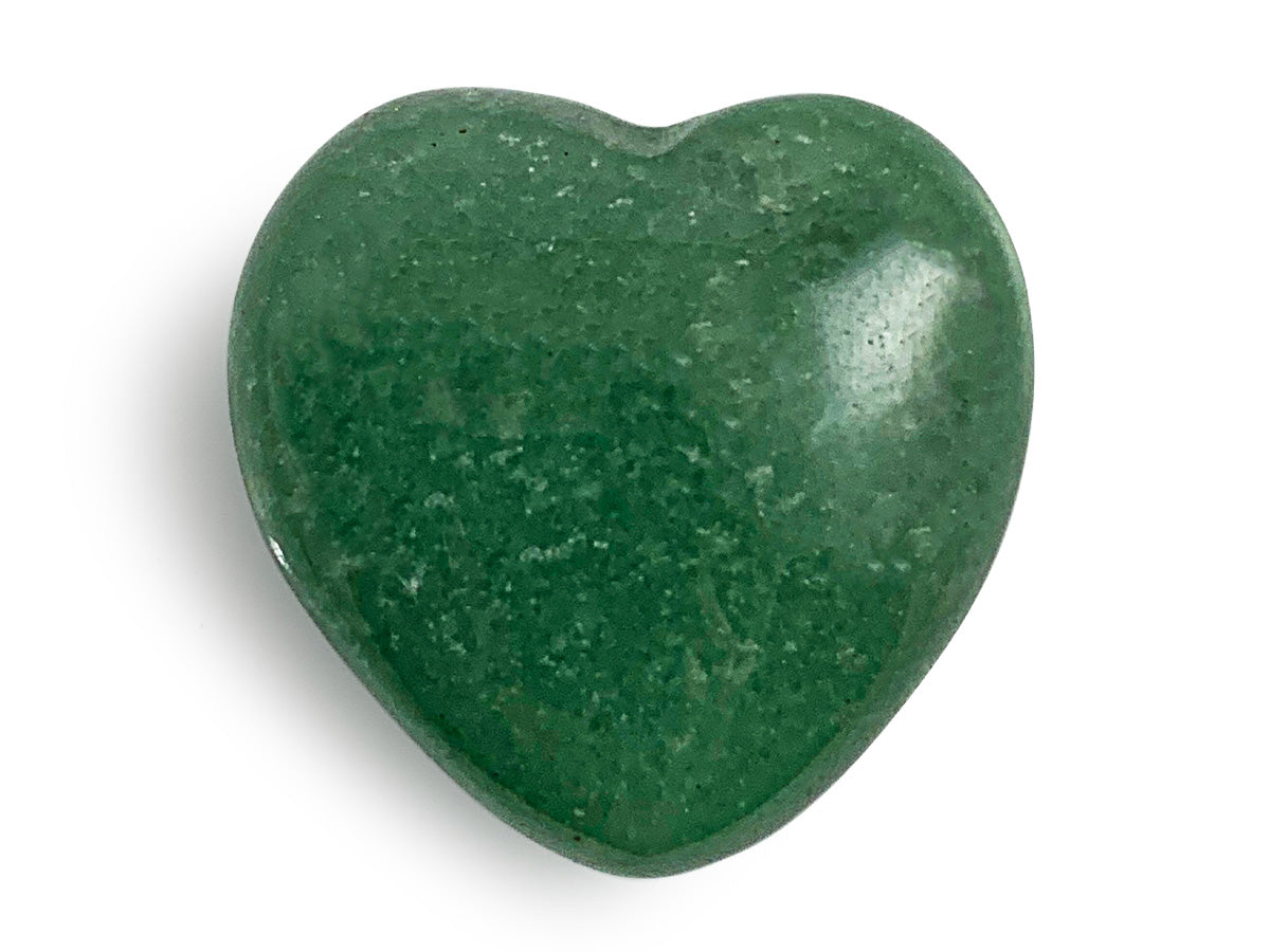 Corazón puff de Venturina verde chico.